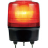 モータレス超高輝度LED回転灯・φ120×高さ155mm・赤（ニコトーチ・DC12-24Vプラグ付・3点留）