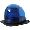 LED警告灯シングルビーコン・青色点滅20パターン・12-24V対応・1W×4（マグネットラバー/NY9256-3B/MR）
