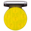 ソーラー自発光視線誘導標・フックバンド式（リフレクター黄・赤点滅/ルミナスアイスパーク）