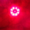 ソーラー式大型工事灯・高輝度LED・赤回転/連続点滅/遅点滅/早点滅・4モード切替（直径180mm・片サイド上部輪っか/はかま付）  