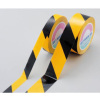 室内床の区域表示用テープ・黄黒・25mm幅×20m(再はく離タイプ/離けい紙/ガードテープ）