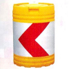 クッションドラム・←・黄色・φ600mm（赤反射/白反射・インナーボックス6個付）