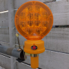 LED警告灯/高輝度LED黄（直径185mm・吊下げ/カットコーン用ジョイント/単管等取付金具付）