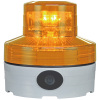 電池式LED警告灯・黄/回転・点滅（ニコUFOneo・スイッチ付・手動式）