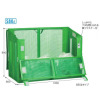 自立ゴミ枠・折りたたみ式・緑・580リットル