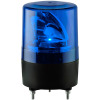 強耐震型LED回転灯・Φ100×高さ150mm・青（ニコスピナR100・DC12VからDC48V・3点留）