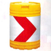 クッションドラム・→・黄色・φ600mm（赤反射/白反射・インナーボックス6個付）