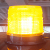 LED回転灯・黄点滅・φ180（DC12V・底部強力マグネット付）