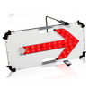 LED矢印板・370mm×755mm（矢印・赤点灯・流動）（安全・保安用品・矢印板・規制材）