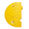 路面規制帯/アスファルト用・先端・黄色（幅250mm・連結部380mm・専用接着剤/ボルト付属・連結式）