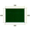 耐水スチール黒板・外枠線入・450mm×600mm（緑・黒板消し・チョーク2本・メッシュポケット付）
