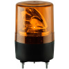 強耐震型LED回転灯・Φ100×高さ150mm・黄（ニコスピナR100・DC12VからDC48V・3点留）