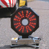 LED警告灯・幅310mm・赤点滅・回転⇔点灯（ピカポン）