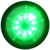 電池式LED 発円灯・緑発光・吸着力5kg（マグネット付）