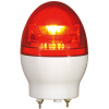 LED回転灯・φ118・赤/回転・点滅（AC100V・ニコフラッシュ・2点留）