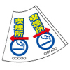 コーンカバー・喫煙所←→（無反射/ターポリン製）