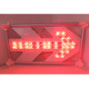 超高輝度LED矢印板・415mm×770mm（赤LED点滅・流動・風抜け構造）（安全・保安用品・矢印板・規制材）
