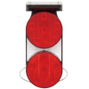 乾電池+ソーラーハイブリッド型コーン用LED警告灯・赤点滅/赤交互点滅（LEDダブルブリンク）