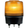 モータレス超高輝度LED回転灯・φ120×高さ155mm・黄（ニコトーチ・DC12-24Vプラグ付・3点留）
