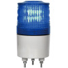 高輝度LED回転灯・φ70×高さ115mm・青（ニコトーチ・AC100V-AC200V・3点留/回転）